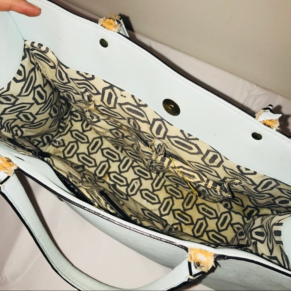 REBECCA MINKOFF Light Blue Leather Tote - Picture 4 of 8